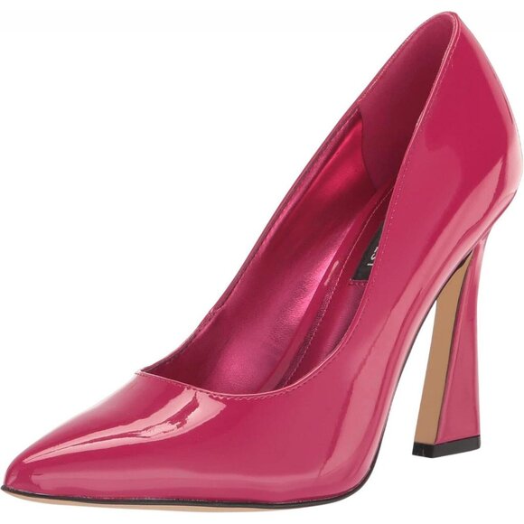 NWT Nine West Womens Trendz Pump Heels WNTRENDZ3DARK MAGEN Dark Pink 6M - Picture 1 of 14